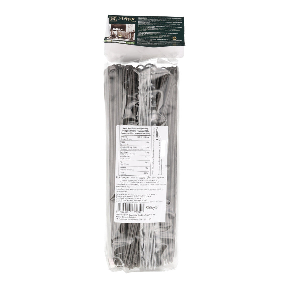 Fabbrica della Pasta IGP Squid Ink Spaghetti, 500g