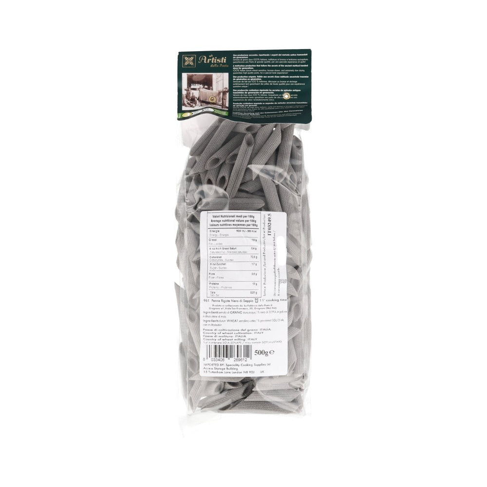 Fabbrica della Pasta IGP Squid Ink Penne, 500g