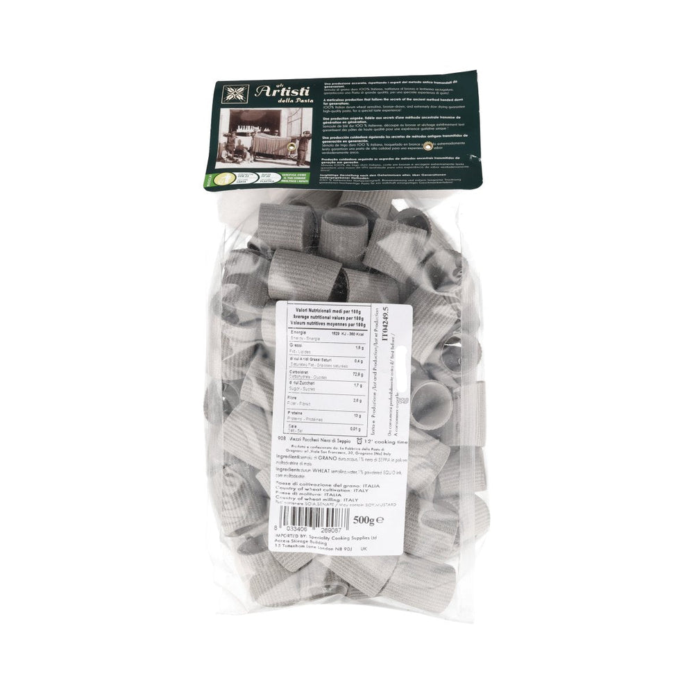 Fabbrica della Pasta IGP Squid Ink Paccheri, 500g