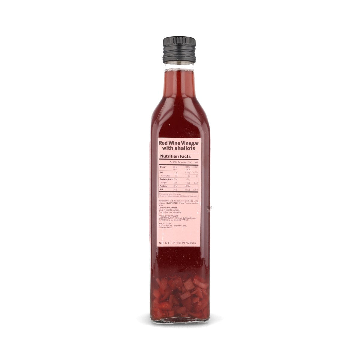 Martin Pouret Orleans Red Wine Vinegar with French Shallots, 500ml