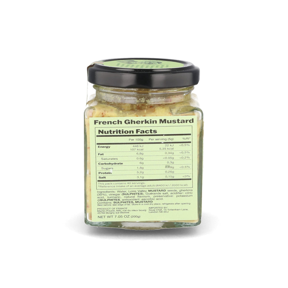 Martin Pouret Orleans French Gherkin Mustard, 200g
