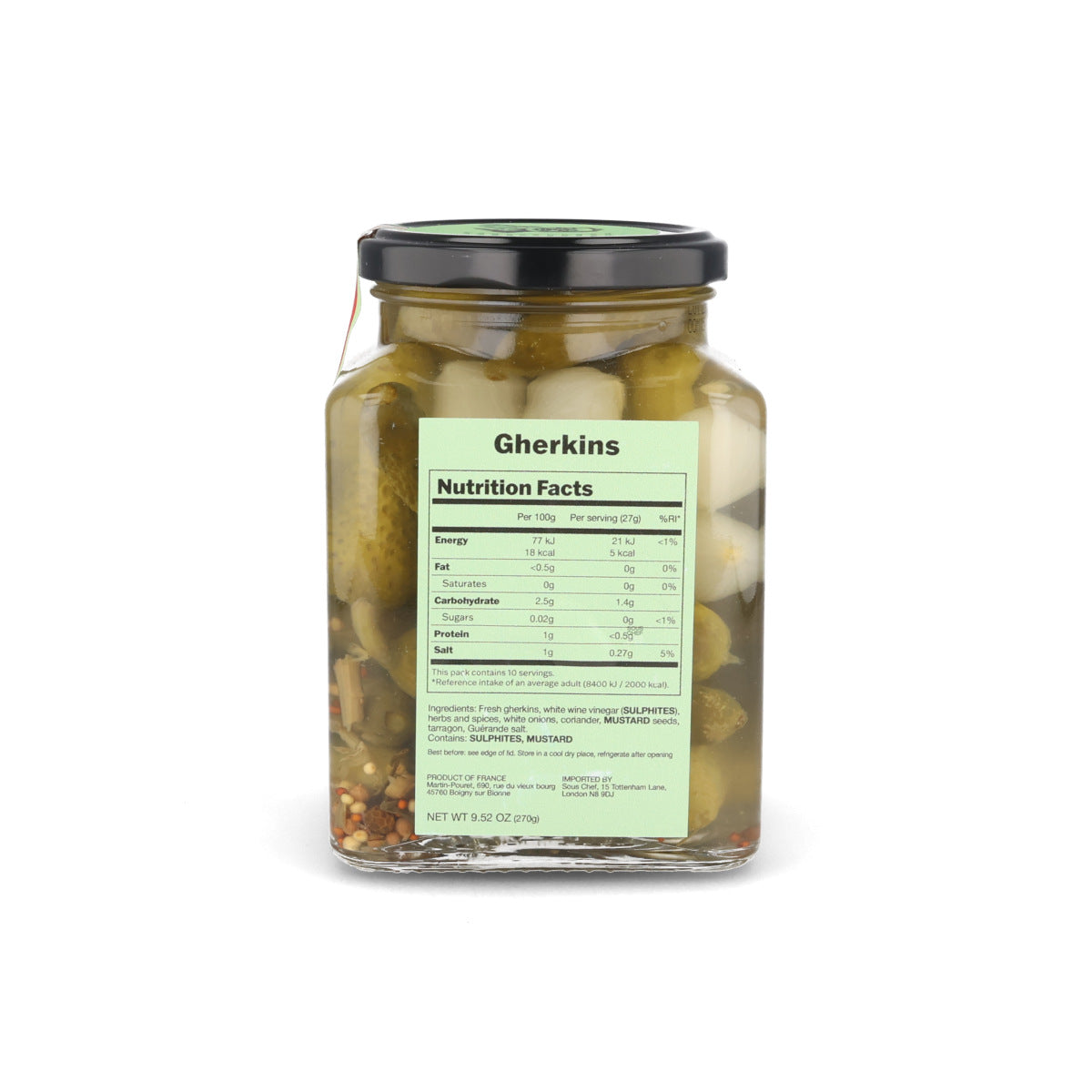 Martin Pouret Loire Valley French Gherkins, 270g