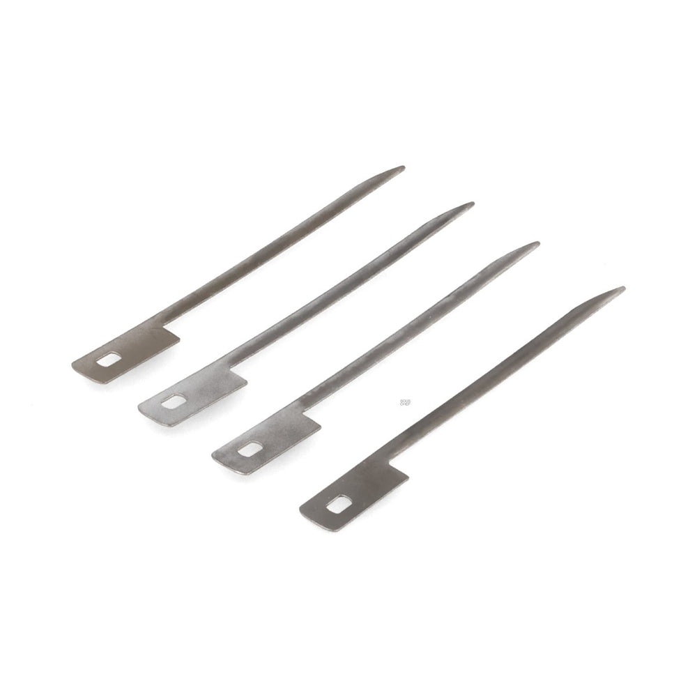 Set of 100 Stainless Steel Canape Tasting Spades