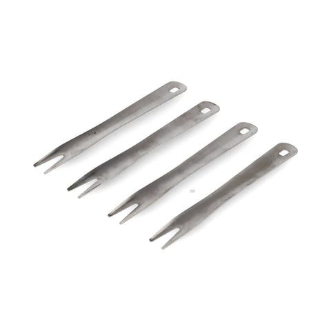 Set of 100 Stainless Steel Canape Chip Forks