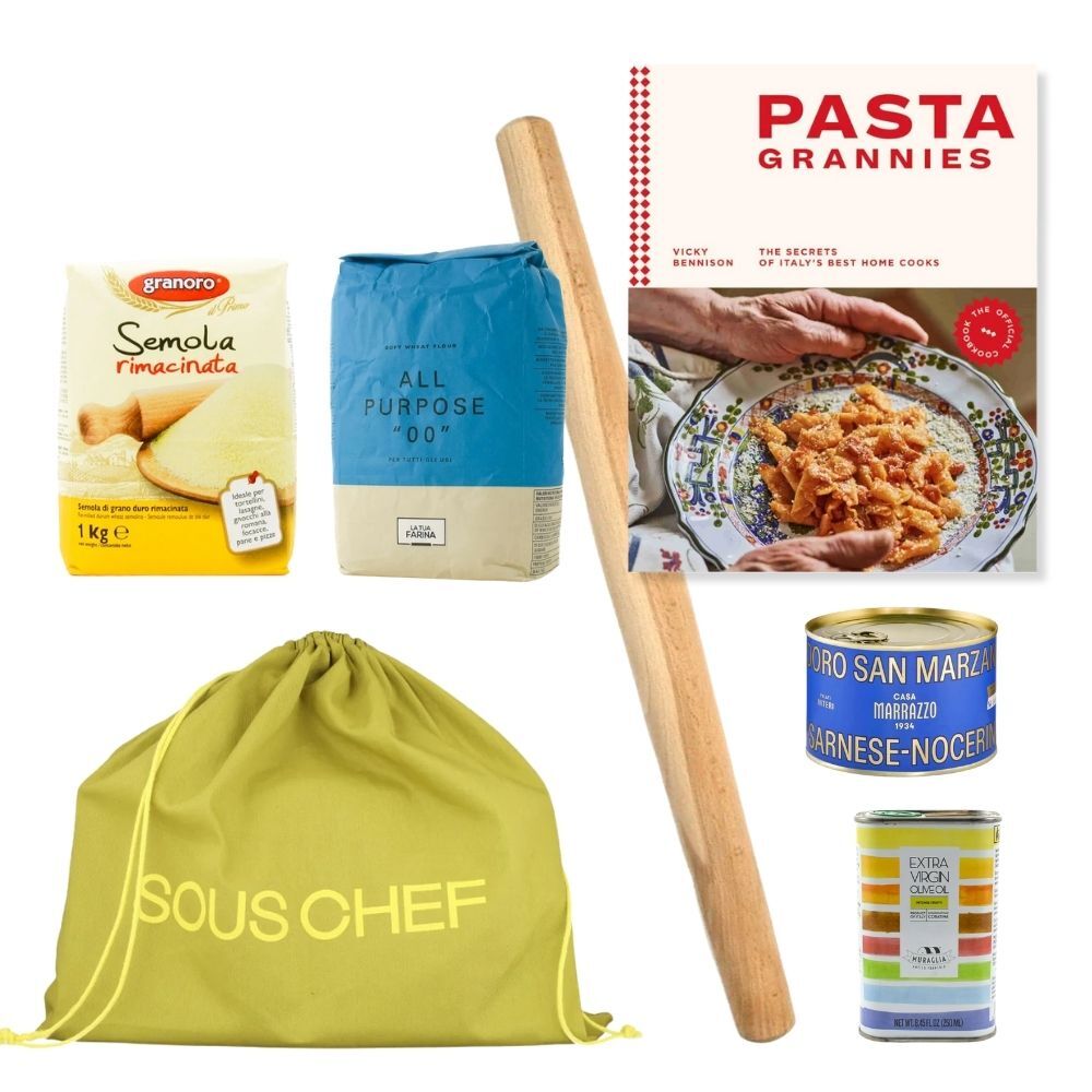Pasta Grannies Cookbook & Ingredients Set