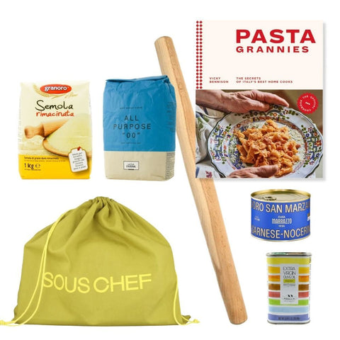 Pasta Grannies Cookbook & Ingredients Set