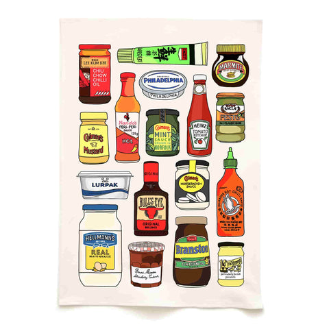 Quite Nice Clothing Condiments Organic Cotton Tea Towel