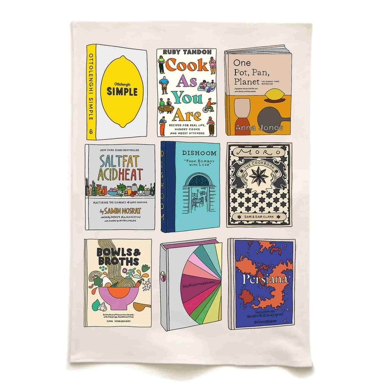 Cookbook Organic Cotton Tea Towel
