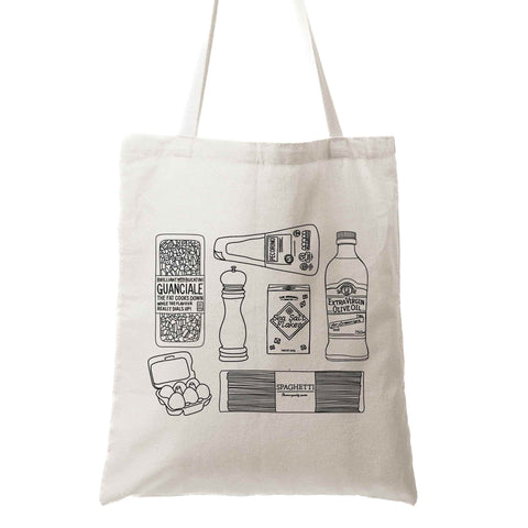 Quite Nice Clothing Carbonara Organic Cotton Tote Bag