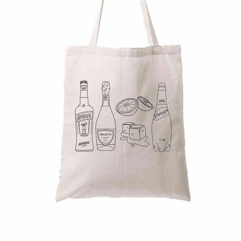 Quite Nice Clothing Aperol Spritz Organic Cotton Tote Bag