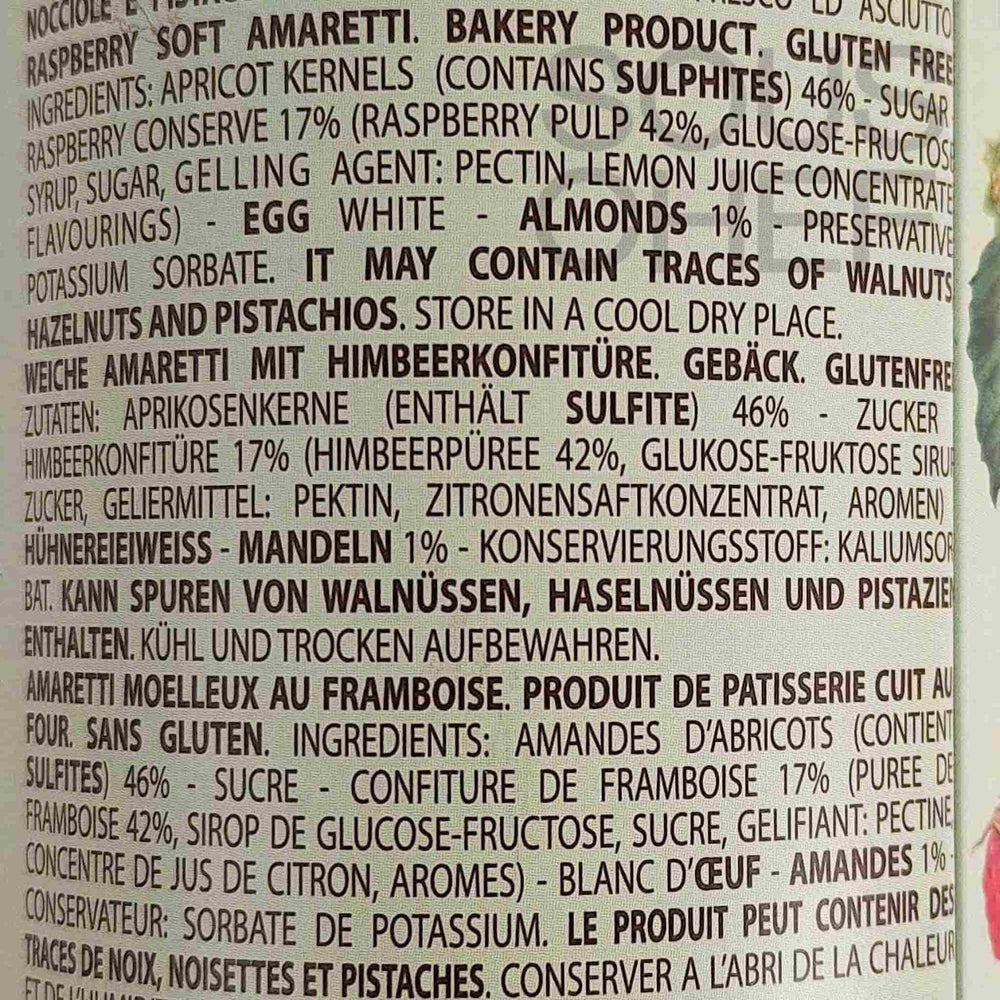 Amaretti Virginia Soft Raspberry Amaretti, 140g