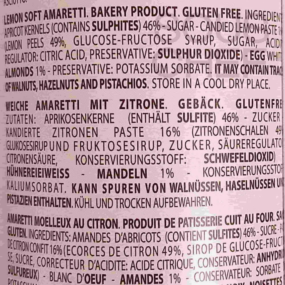 Amaretti Virginia Soft Premium Lemon Amaretti, 140g