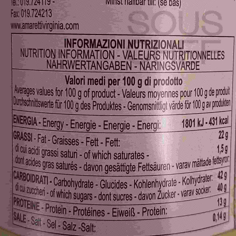 Amaretti Virginia Soft Premium Lemon Amaretti, 140g