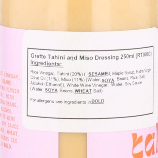Grette Tahini & Miso Dressing, 250ml
