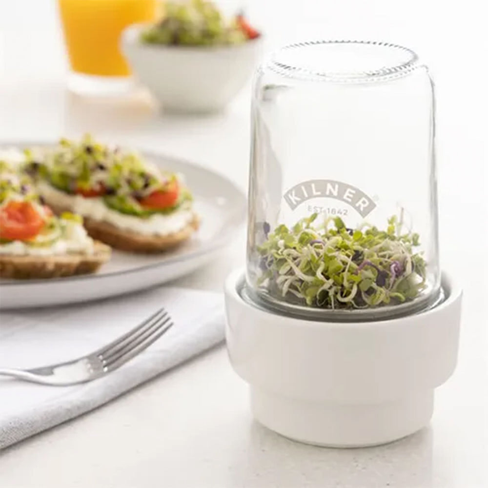 Kilner Glass Sprouting Jar Set, 500ml