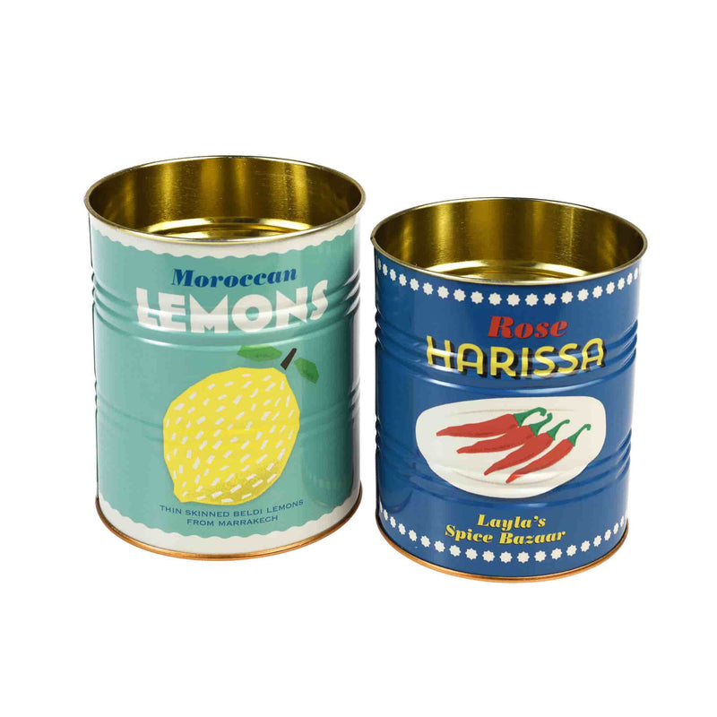 Set of 2 Lemon & Harissa Utensil Jars