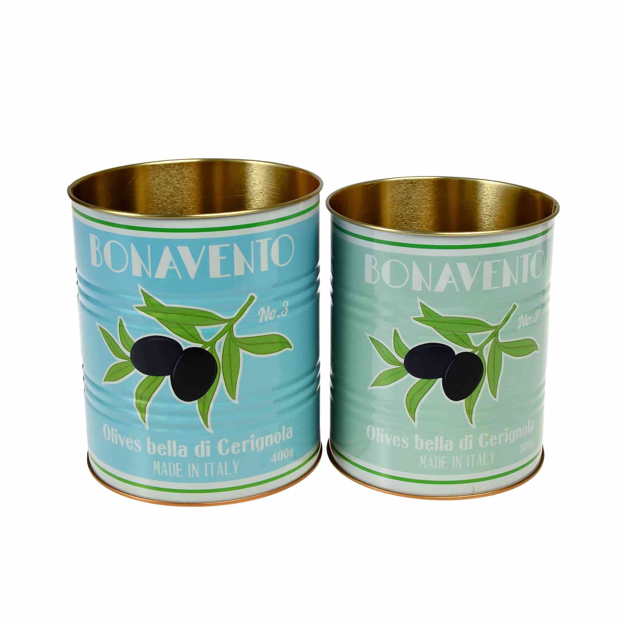 Set of 2 Olive Utensil Jars