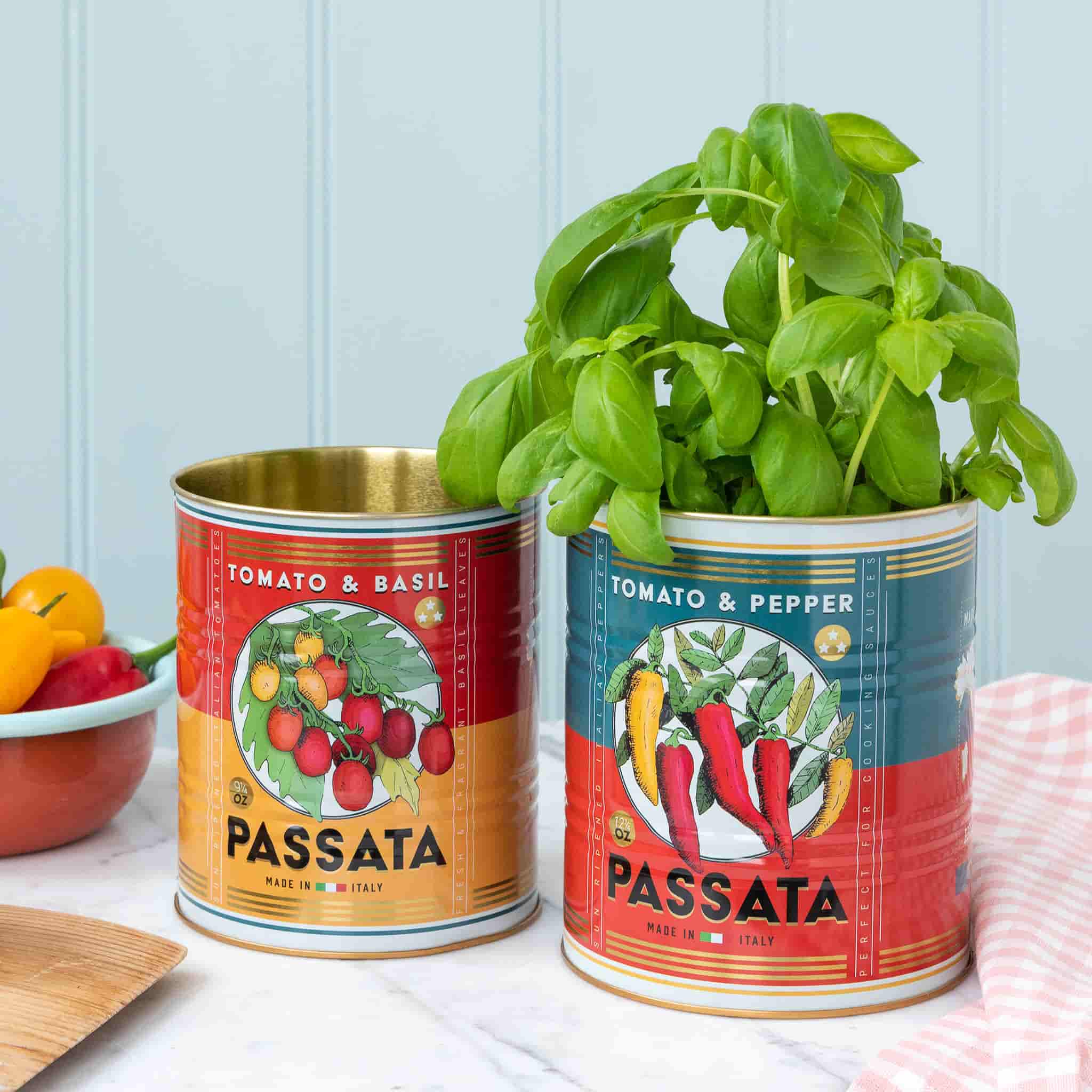 Set of 2 Tomato Passata Utensil Jars