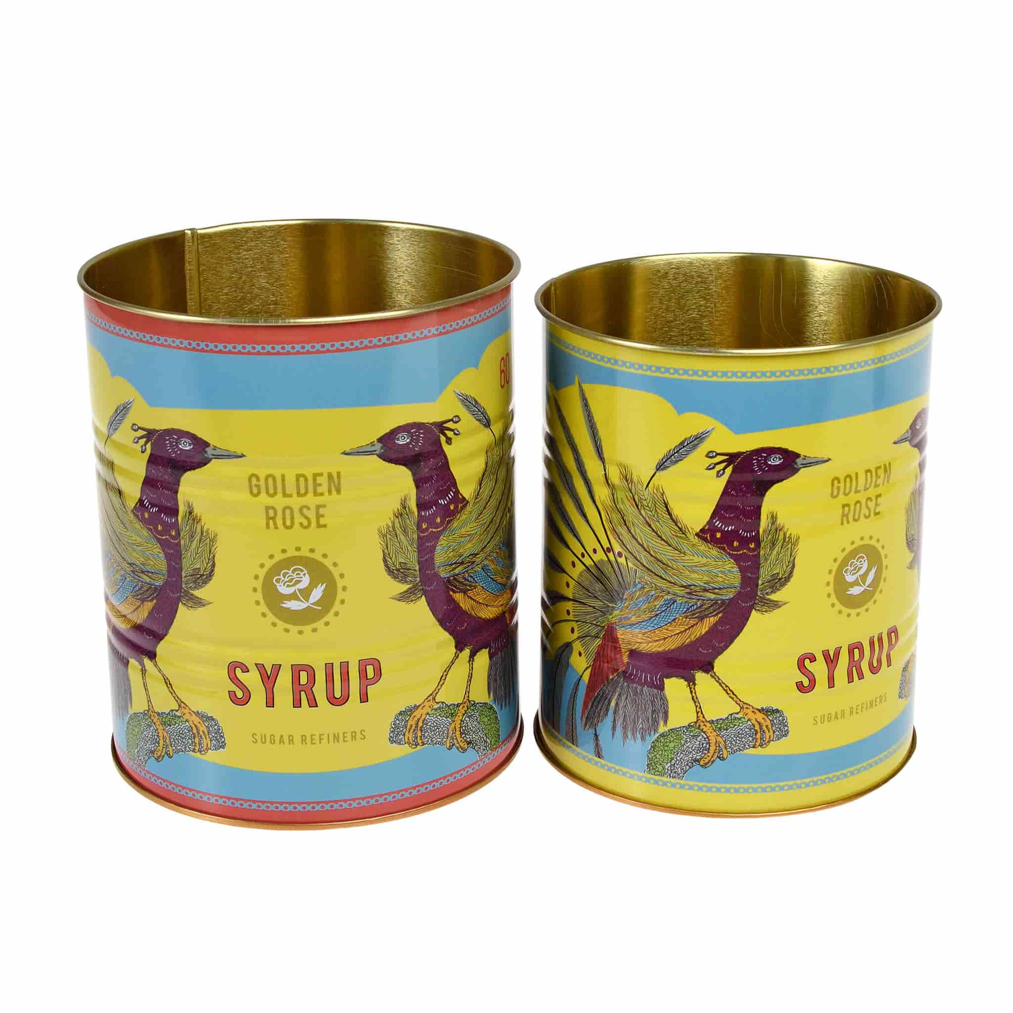 Set of 2 Golden Syrup Utensil Jars