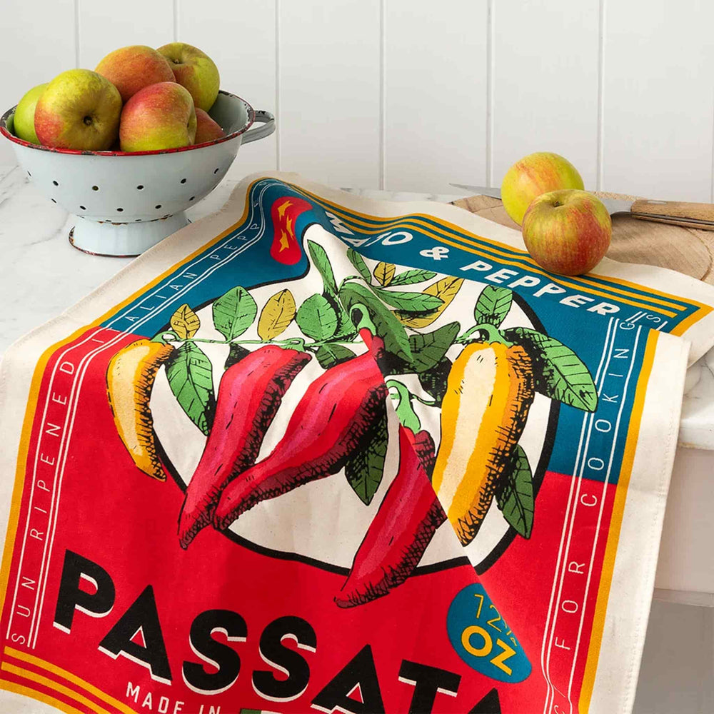 Vintage Inspired Passata Tea Towel