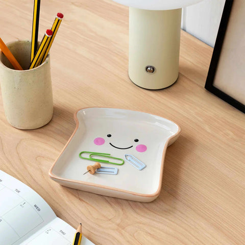 Ceramic Toast Trinket Dish