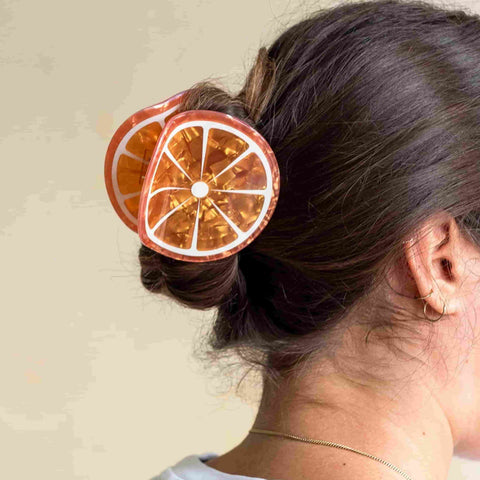 Orange Hair Claw Clip