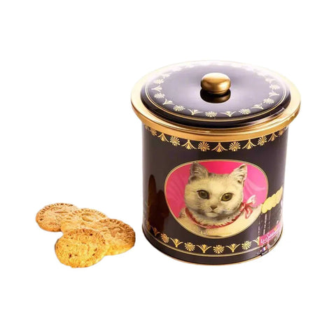 La Sablesienne French Sable Biscuits in Round Cat Tin, 250g