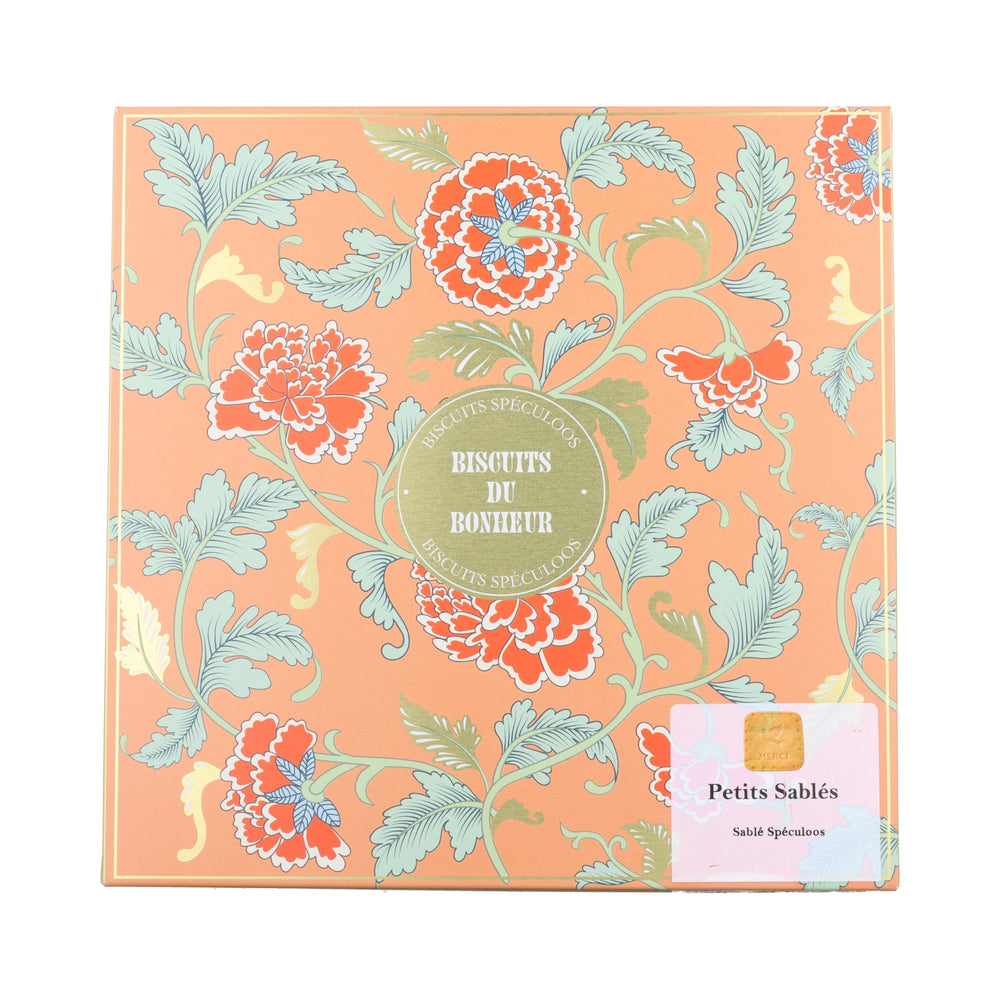 La Sablesienne French Butter Speculoos Biscuits in Floral Gift Tin, 295g