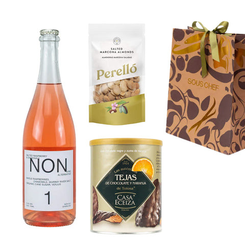 0% Alcohol Rose Fizz & Nibbles Trio