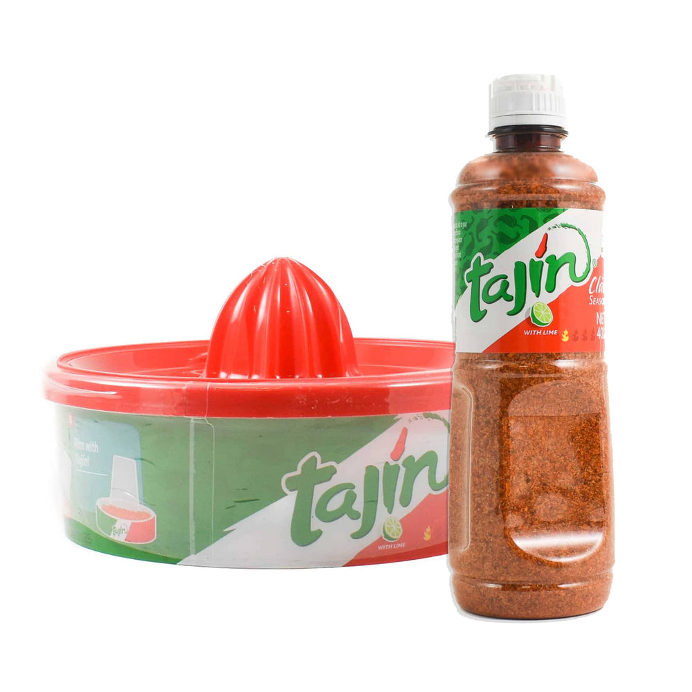 Tajin Seasoning Glass Rimmer & Refill Bottle, 400g