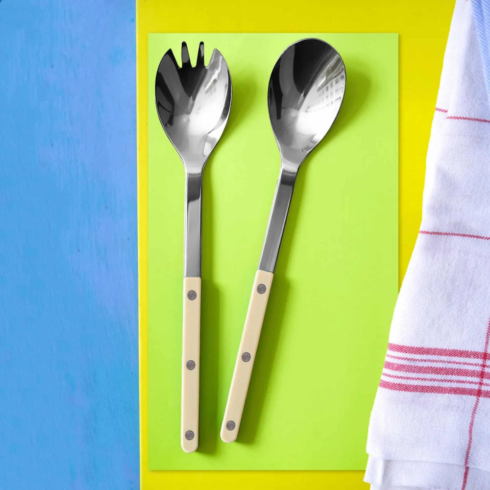 Sabre Paris Ivory Bistrot Salad Serving Set in Gift Box