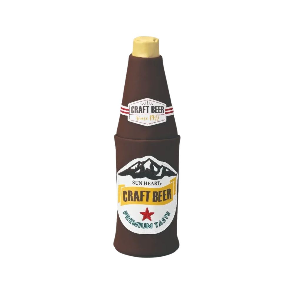 Vegan Leather Beer Zippered Pouch, 23cm