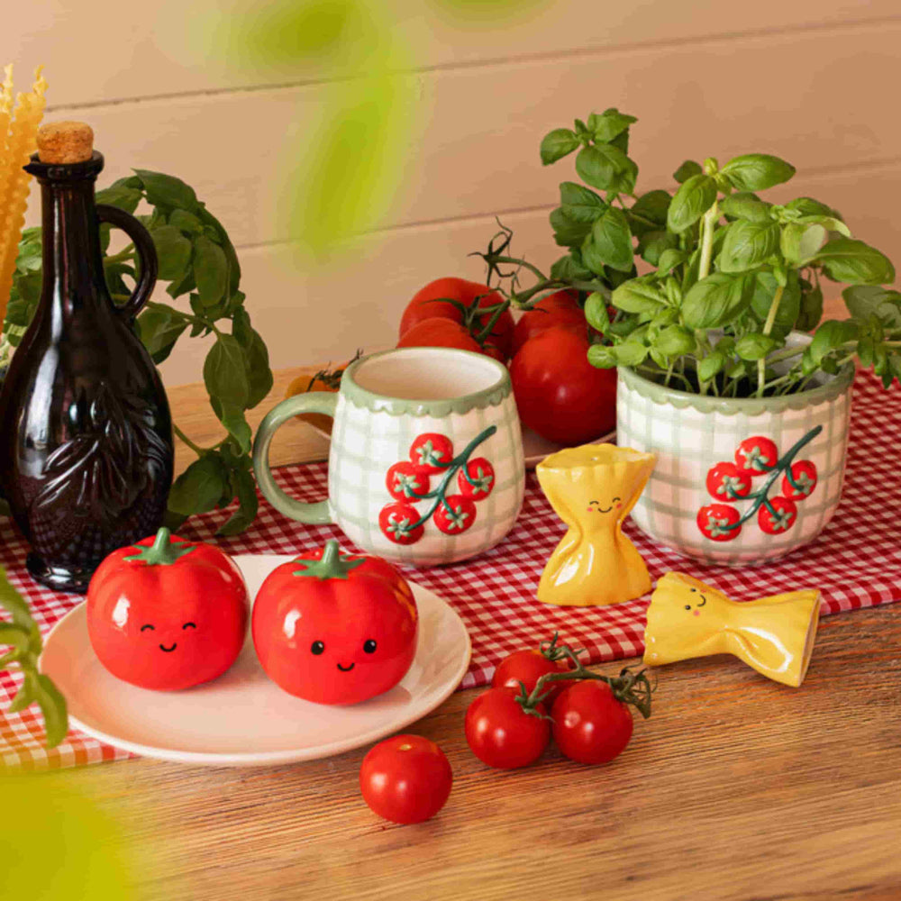 Handpainted Tomato Ceramic Mug, 450ml