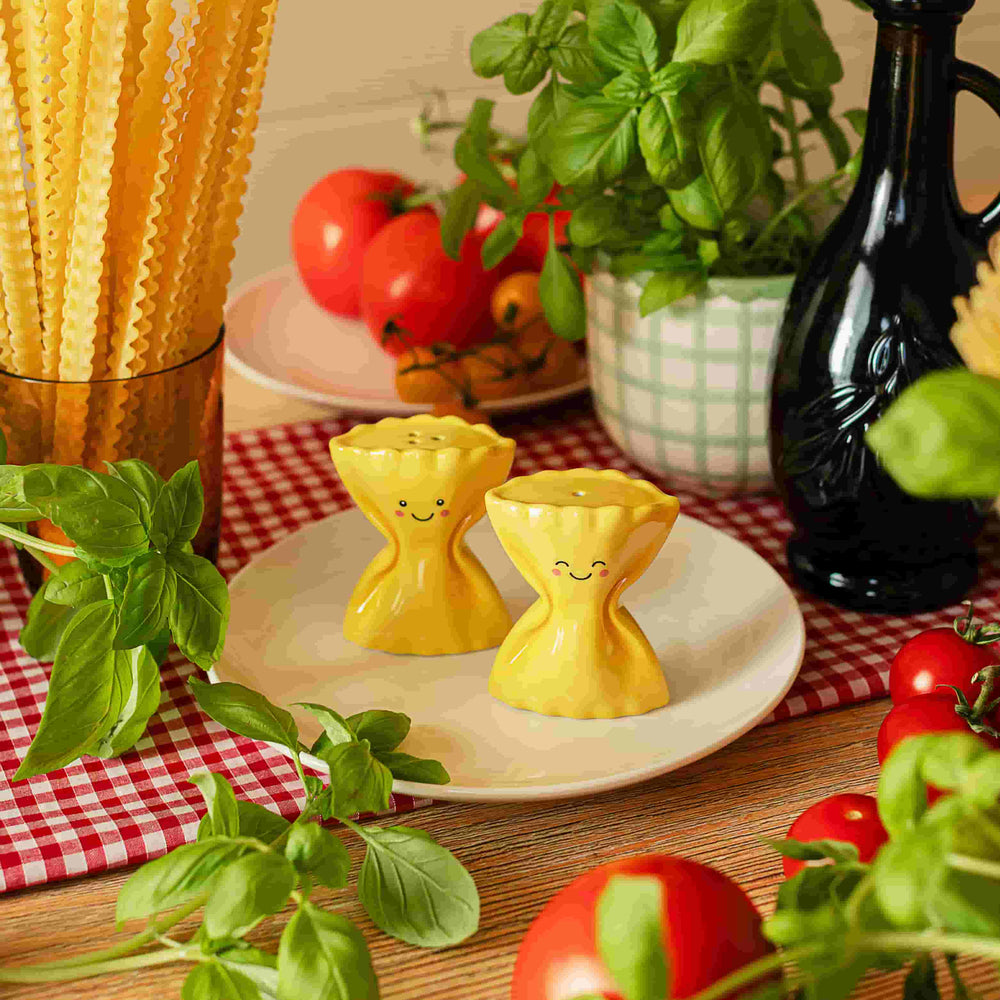 Pasta Farfalle Ceramic Salt & Pepper Shakers