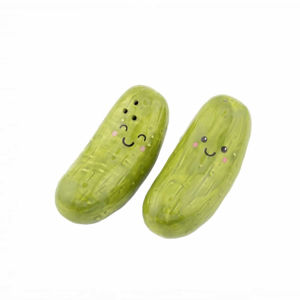 Pickle Ceramic Salt & Pepper Shakers