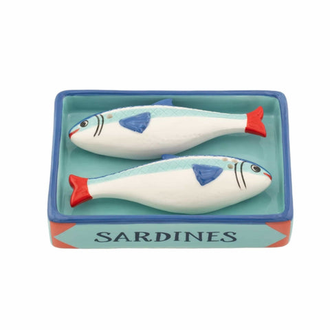 Sardine Ceramic Salt & Pepper Shakers