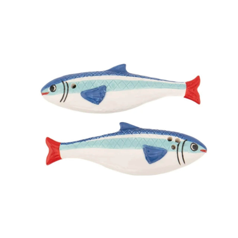 Sardine Ceramic Salt & Pepper Shakers
