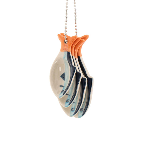 Sardine Ceramic Measuring Spoons