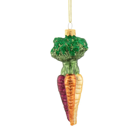Rainbow Carrots Bauble Tree Decoration