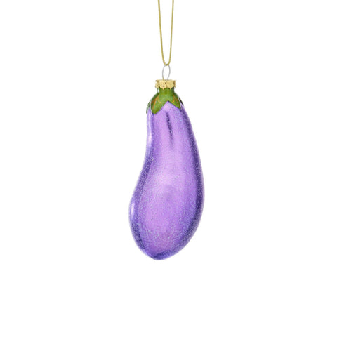 Purple Aubergine Bauble Tree Decoration