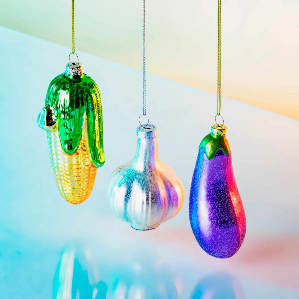 Purple Aubergine Bauble Tree Decoration