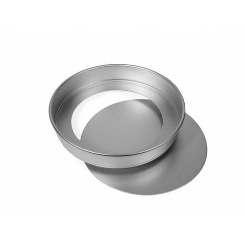 Silverwood Bakeware Silver Anodised Sandwich Tin with Loose Base, 8x1.5in