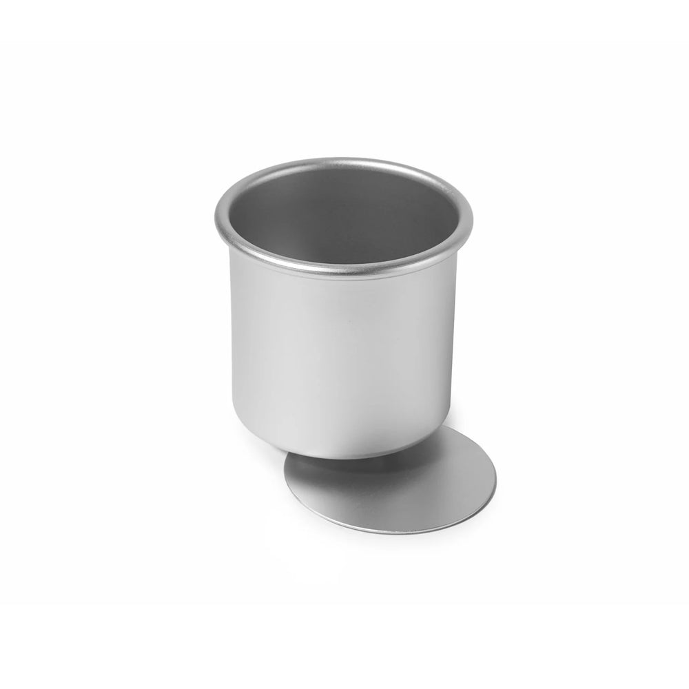 Silverwood Bakeware Silver Anodised Pork Pie Mould with Loose Base, 3in