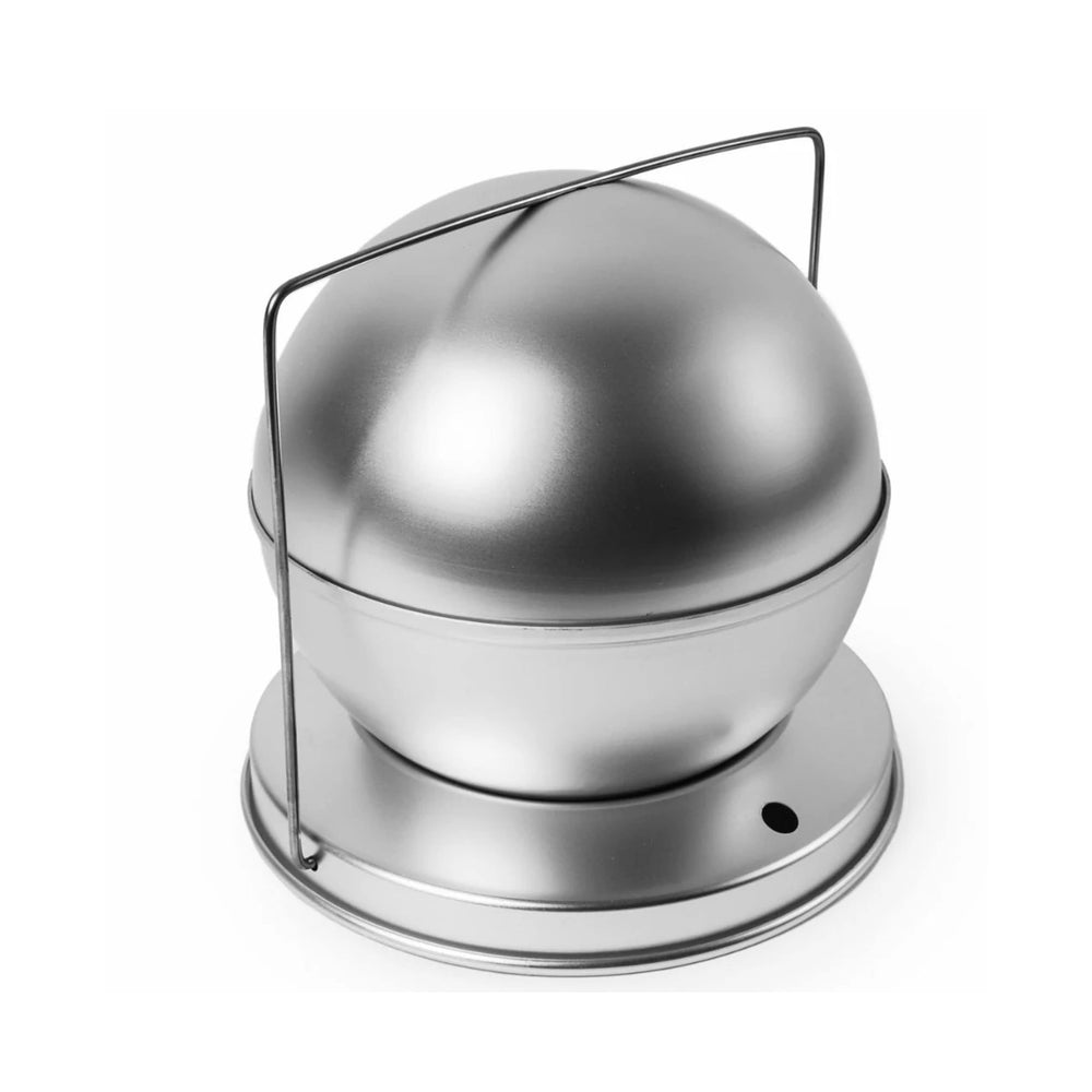 Silverwood Bakeware Silver Anodised Spherical Pudding Mould, 6in
