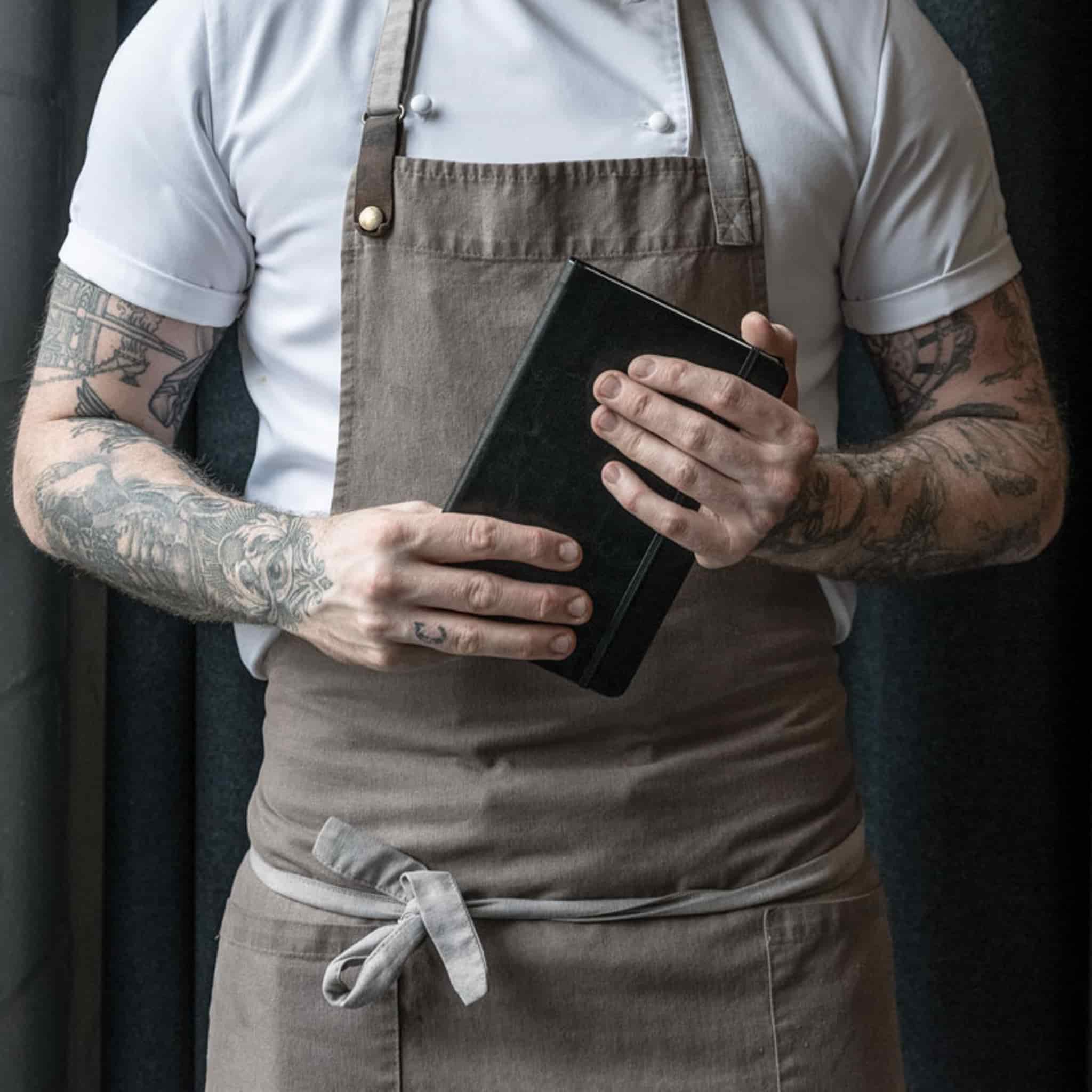 Chefs Note Book Stone Journal The Classic Brown Chef's Notebook | Buy online UK – Sous ...