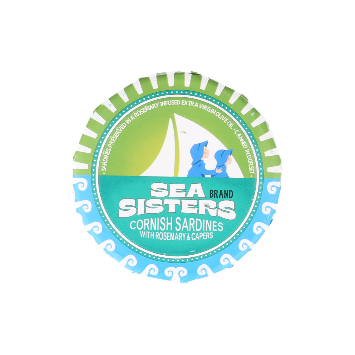 Sea Sisters Cornish Sardines with Rosemary & Capers, 120g