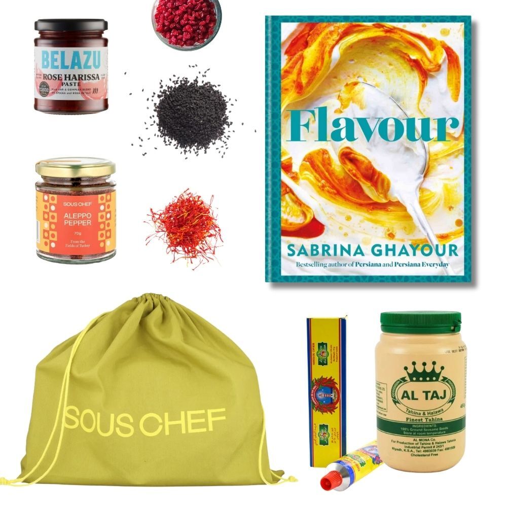 Sabrina Ghayour Flavour Cookbook & Ingredients Set
