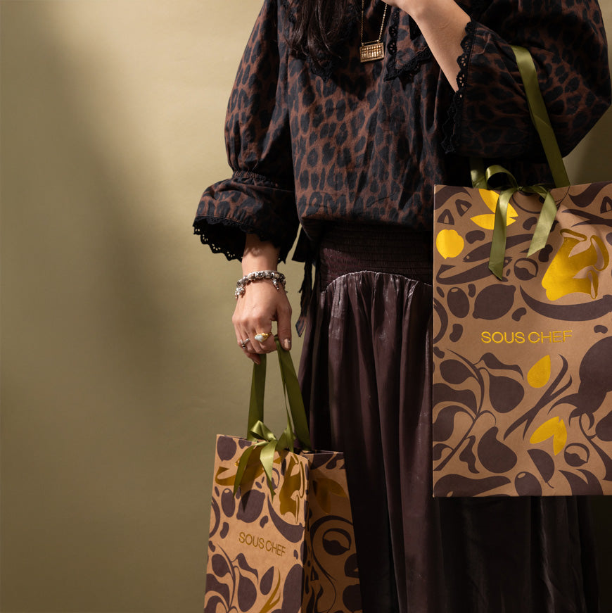 Sous Chef Large Paper & Ribbon Gift Bag