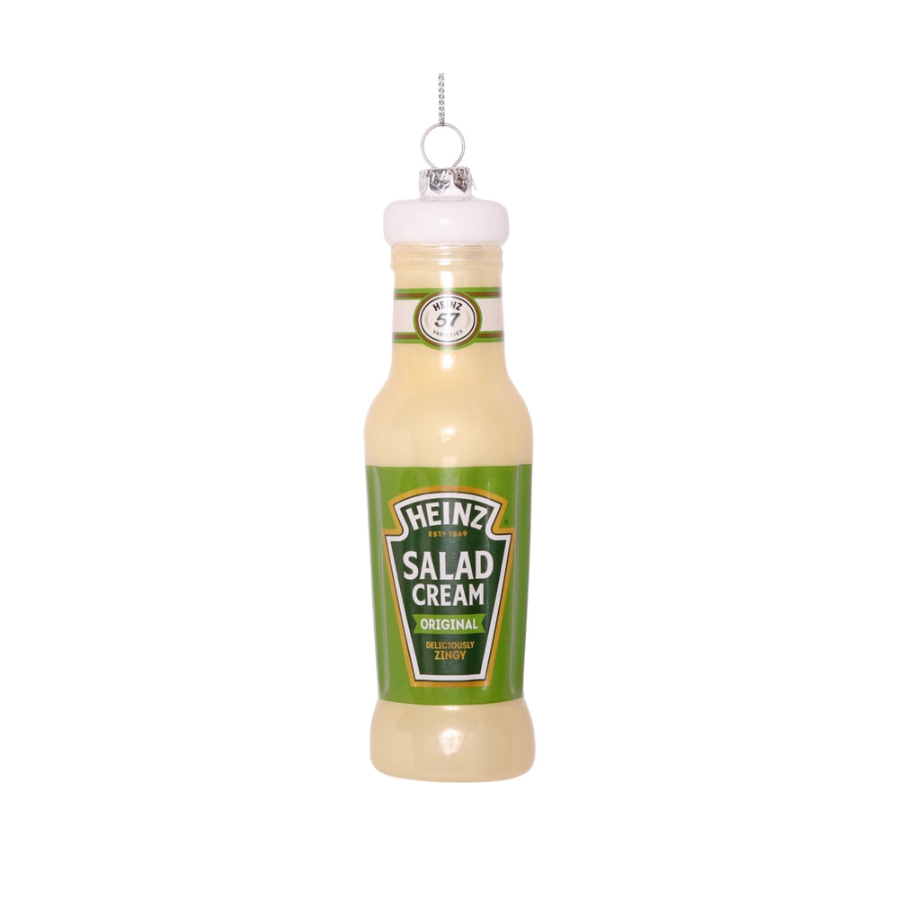 Heinz Salad Cream Bottle Glass Bauble Tree Decoration, 14cm