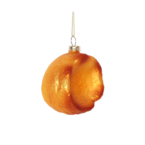 Yorkshire Pudding Glass Bauble Tree Decoration, 7cm
